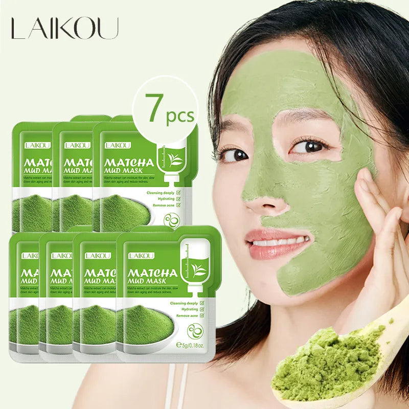 LAIKOU Green Clay Mud Facial Mask Anti Wrinkle Moisturizing Anti Aging