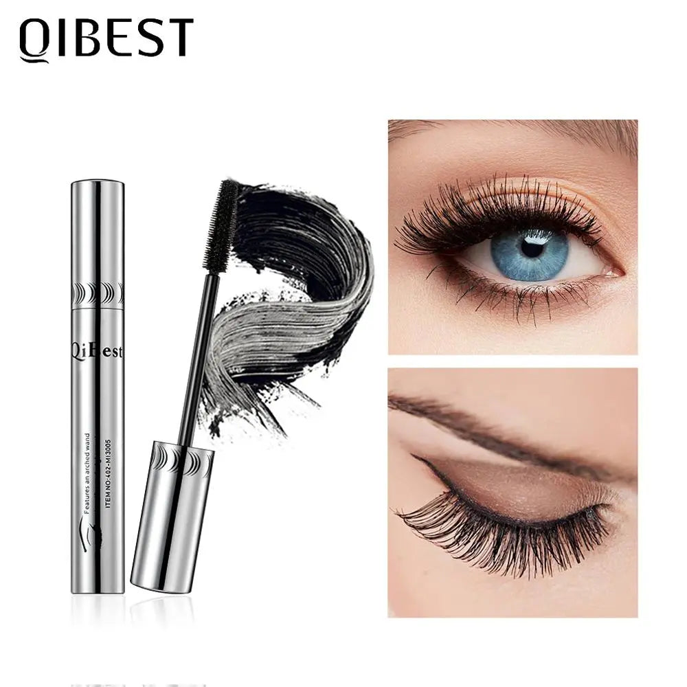 QIBEST 4D mascara for eyelashes lengthens and volumizes waterproof