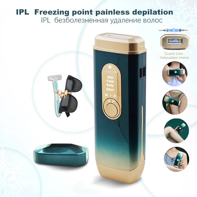 Laser Hair Removal Device Ice Cooling IPL Home Use