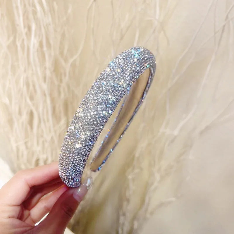 Luxury Sponge Headband with Crystals