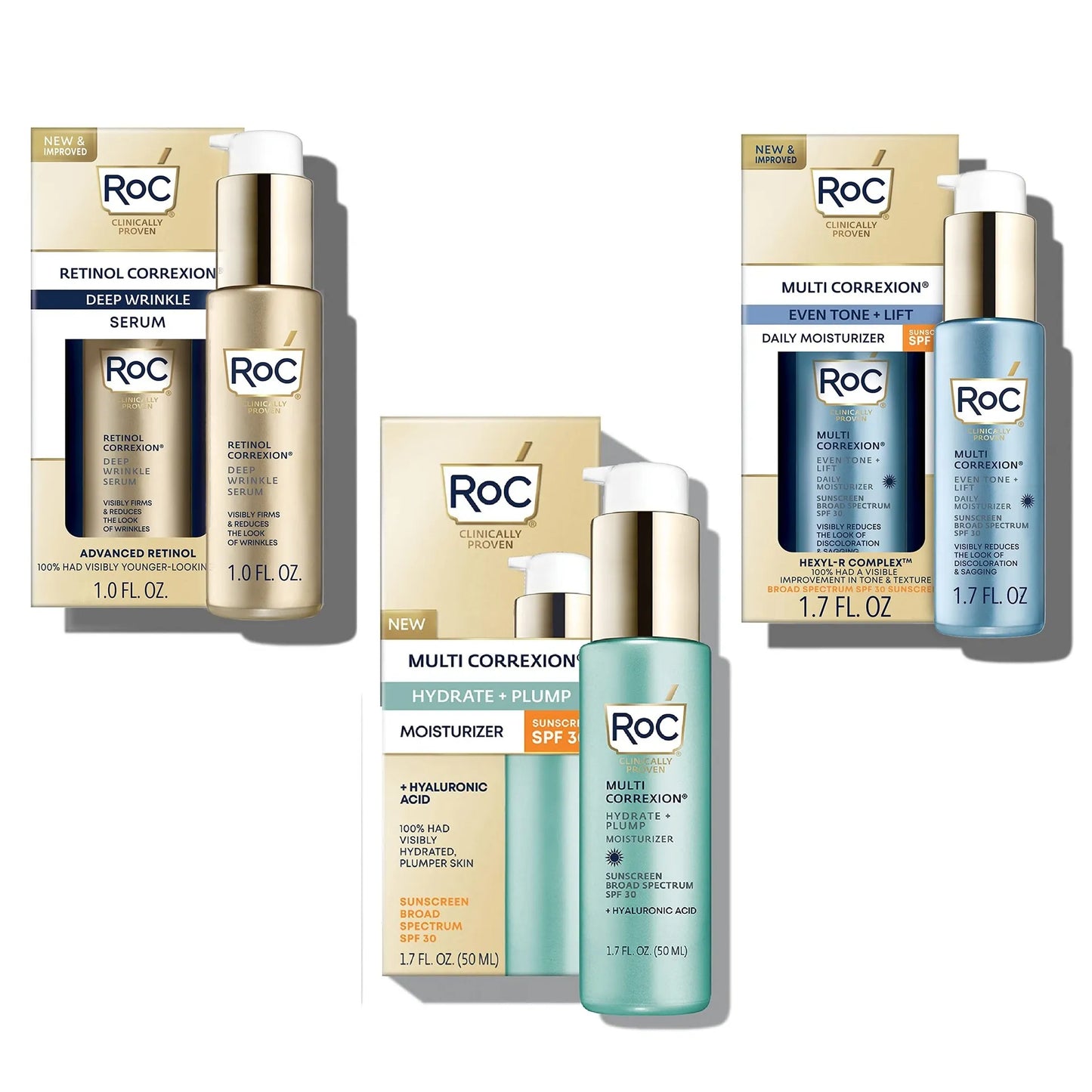 ROC Retinol Moisturizing Face Cream Anti Wrinkle Essence