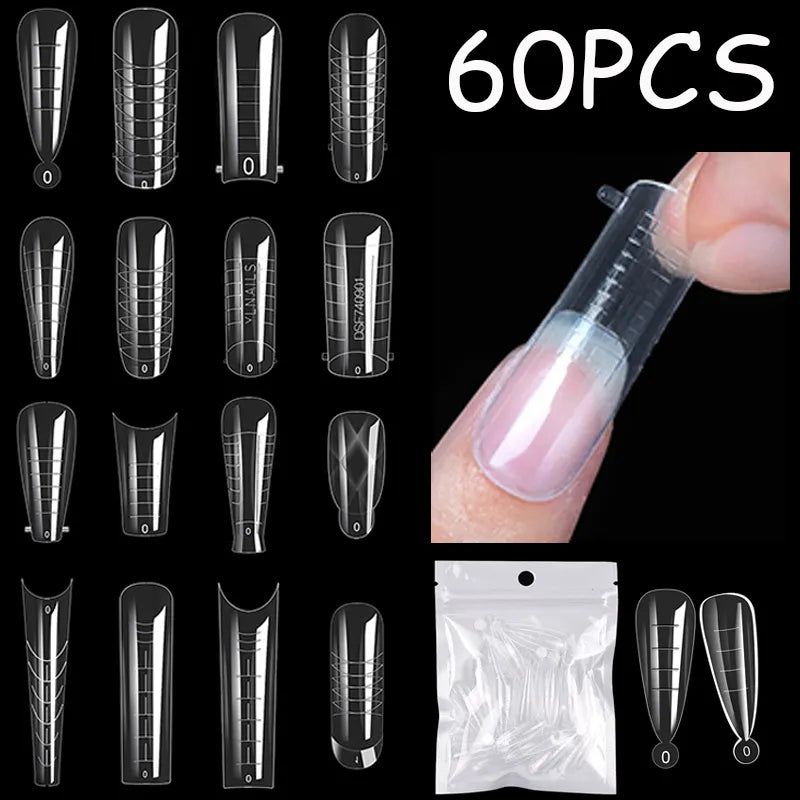 Sculpted acrylic nail extension