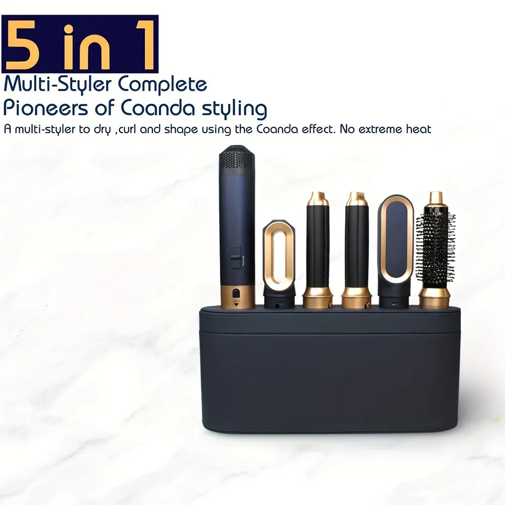 5 in 1 Multi Styler Hair Dryer with Straightening Curler and Brush