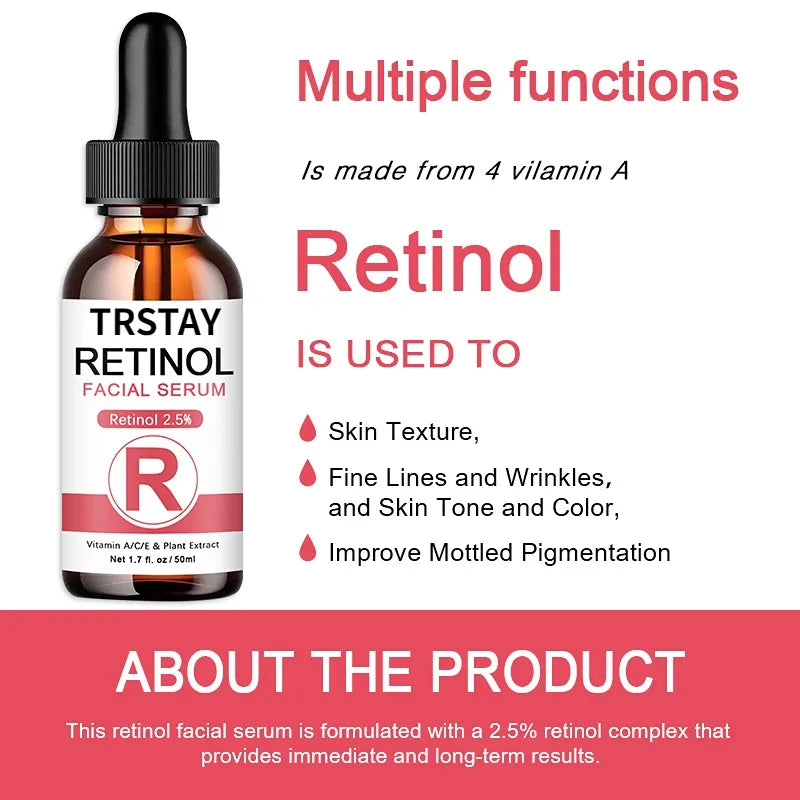 Serum Retinol Face  2.5% With Hyaluronic Acid Anti Wrinkle