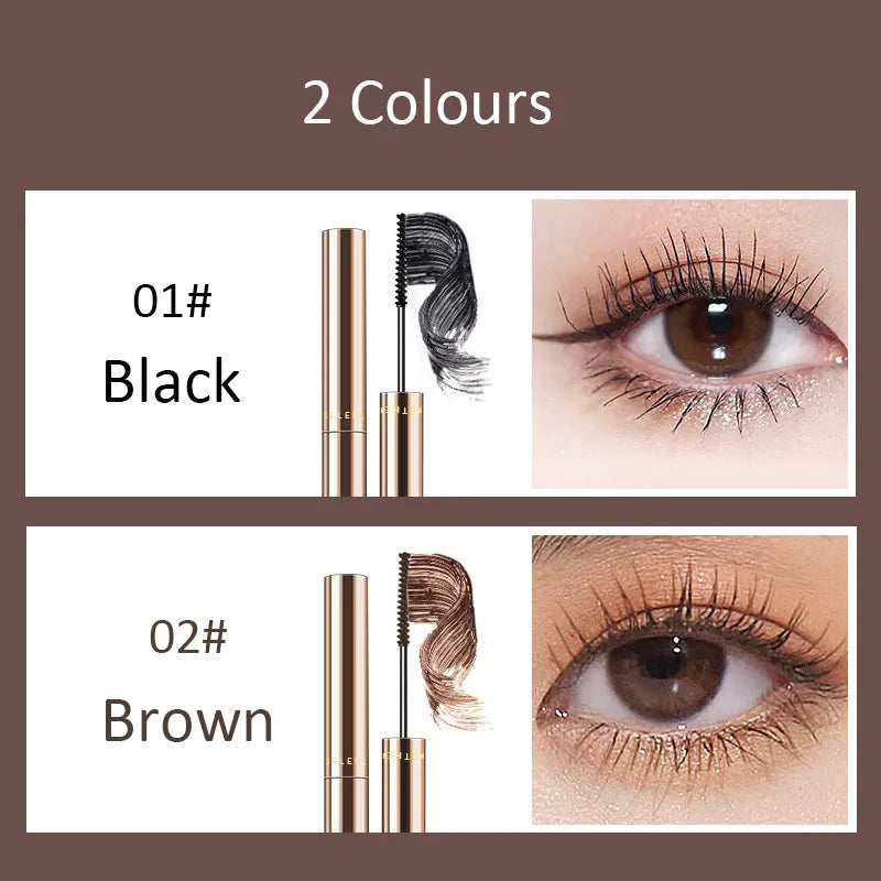 4D mascara with silk fibers to lengthen eyelashes