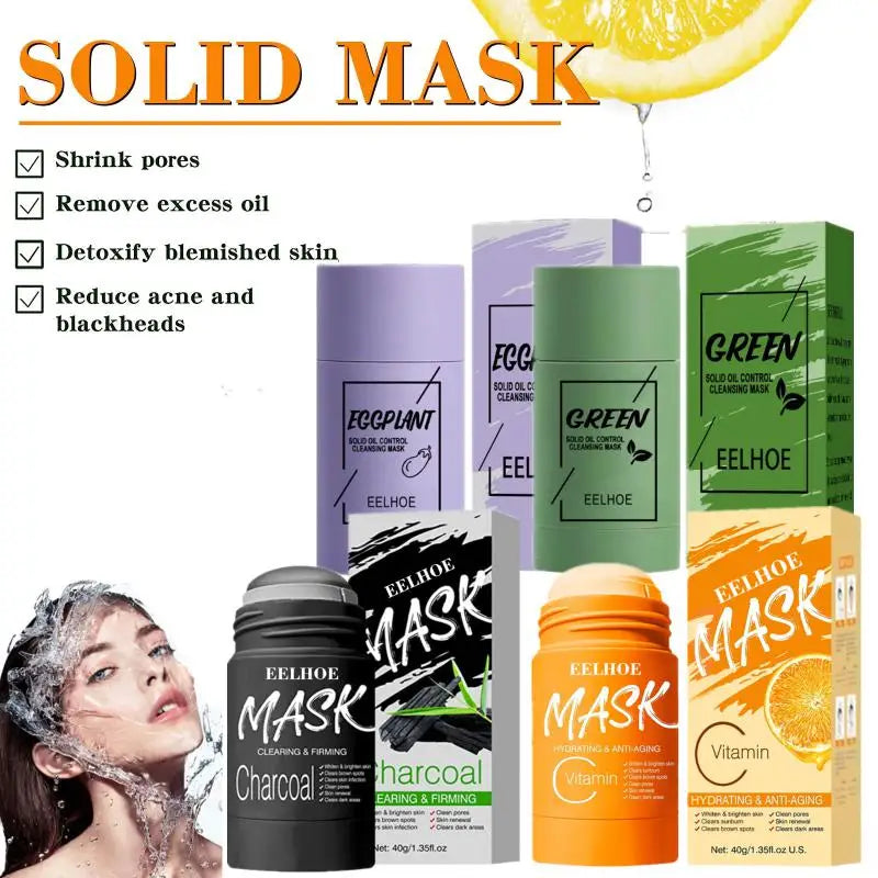 Korean Green Tea Moisturizing Facial Mask to Reduce Pores, Blackheads and Acne