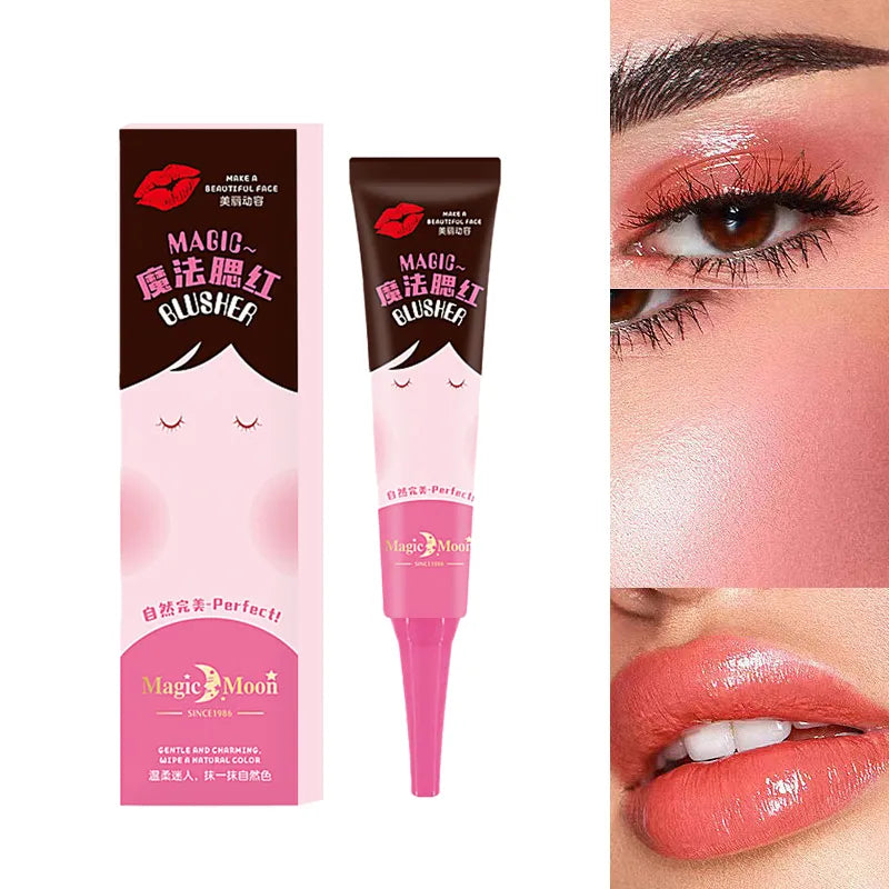 Magic Blush Liquid Blusher  Lipstick 3in1 Long Lasting Moisturizing