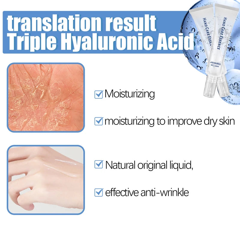 Moisturizing Wrinkle Removal Hand Cream Hyaluronic Acid Whitening Exfoliating