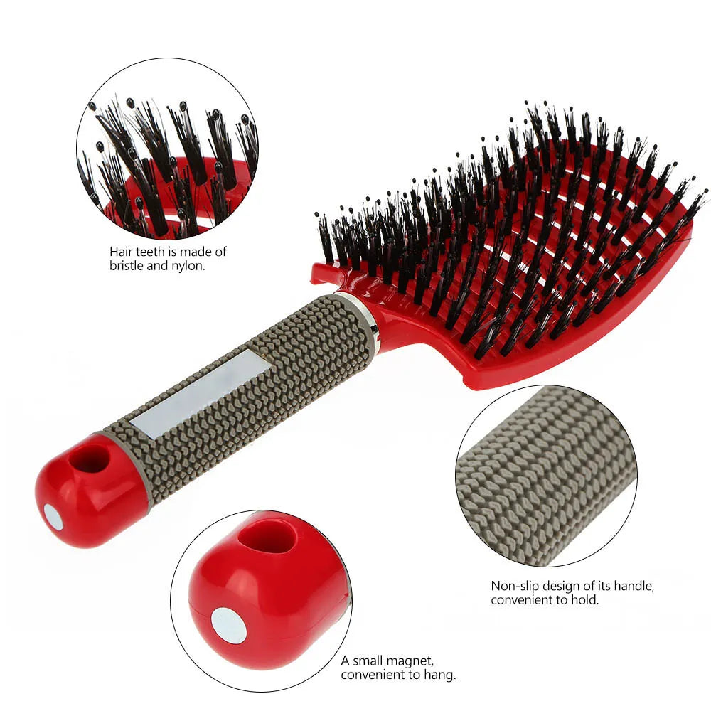 Hair Brush Nylon Bristles Styling Tools