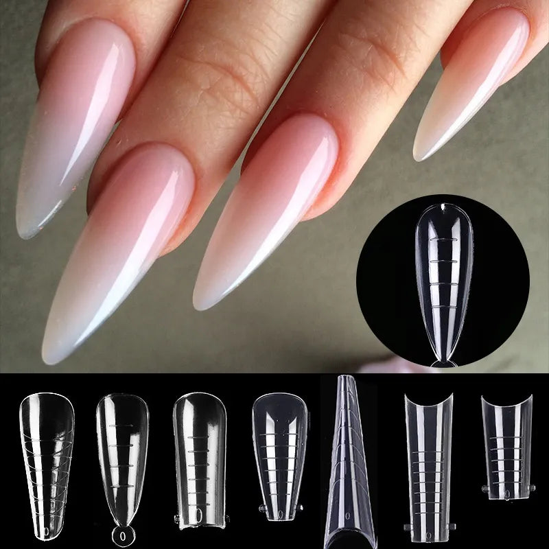 Sculpted acrylic nail extension
