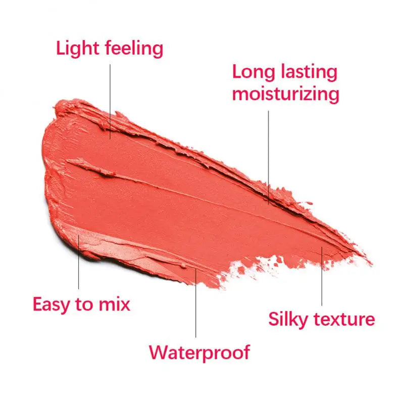 Waterproof Facial Blush Stick Natural Cheek Rouge 3 Colors