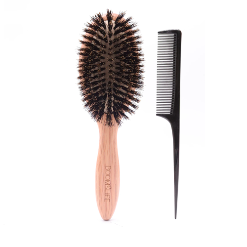 BOOMSLIFE Boar Bristle Hair Brush