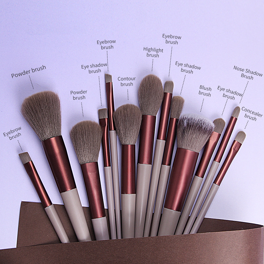 13 PCS/Lot Makeup Brushes Set Eye Shadow Foundation Women Cosmetic Powder Blush Blending Beauty Make Up Tool