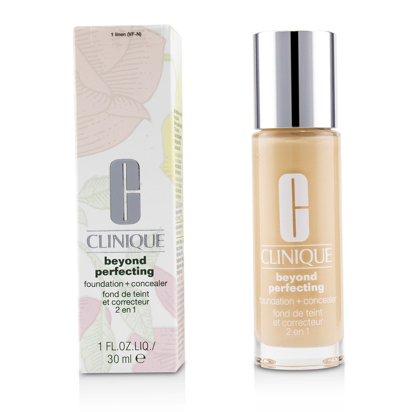 CLINIQUE - Beyond Perfecting Foundation & Concealer - # 01 Linen (VF-N) Z9FF-01 / 711849 30ml/1oz