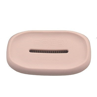 Soap Holder 2-in-1 Silicone + Soft Bath Brush Soap Box for Home Travel Soap Dish Bathroom Accessories