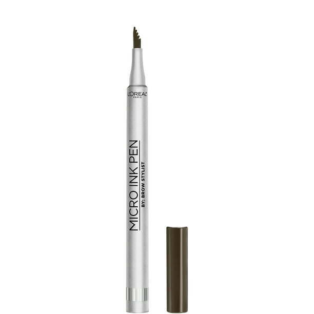 L'Oreal Paris Brow Stylist Micro Ink Pen Up to 48HR Wear, Dark Brunette, 0.033 fl oz