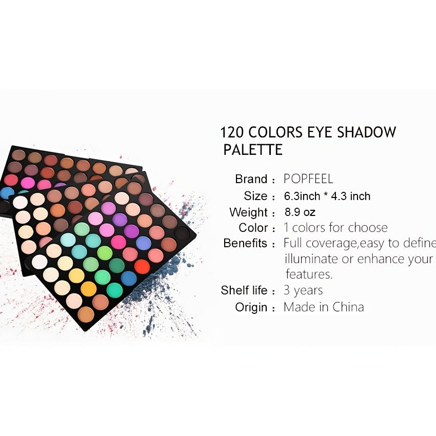 POPFEEL Mini Eyeshadow Palette - Professional Travel Portable Eye Shadow Combination Set with 3-in-1 Multicolor Eyeshadow